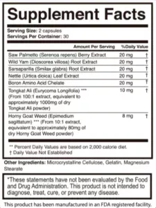 AlphaSteel Ingredients